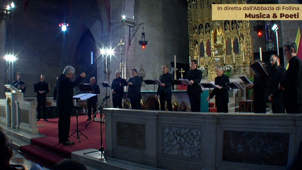 Abbazia Follina Concerto Musica e Poeti coro Odhecaton Ensemble